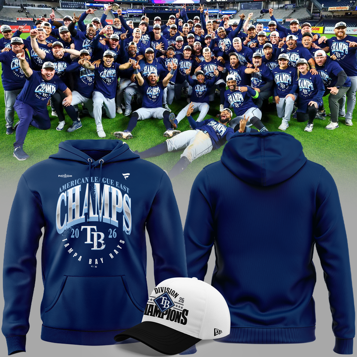 Tampa Bay Rays 2026 AL East Division Champions -Hoodie