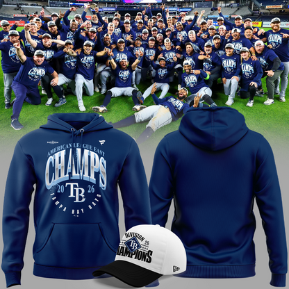 Tampa Bay Rays 2026 AL East Division Champions -Hoodie