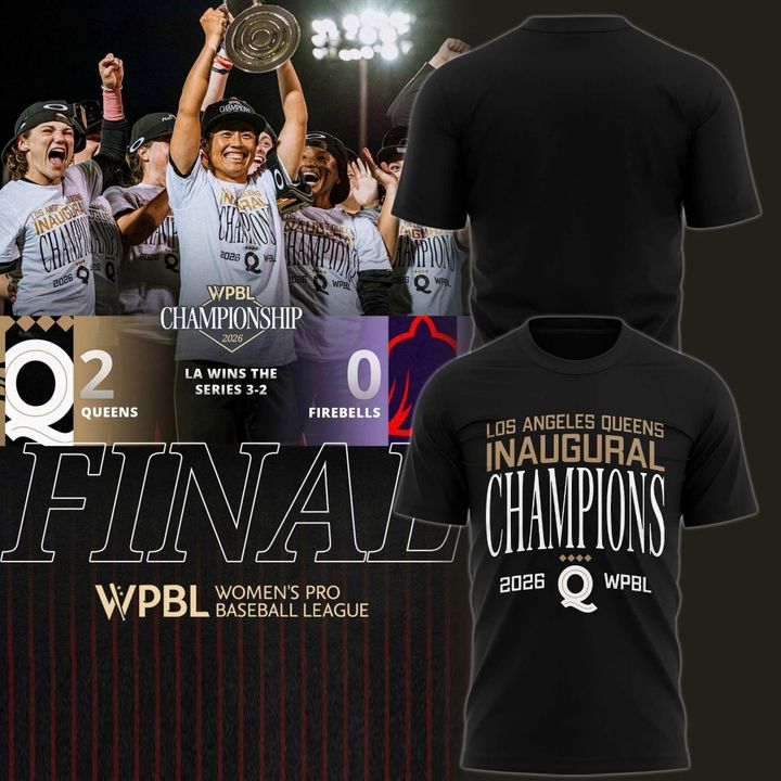 Los Angeles Queens 2026 WPBL Women's Baseball Championship Unisex Tee
