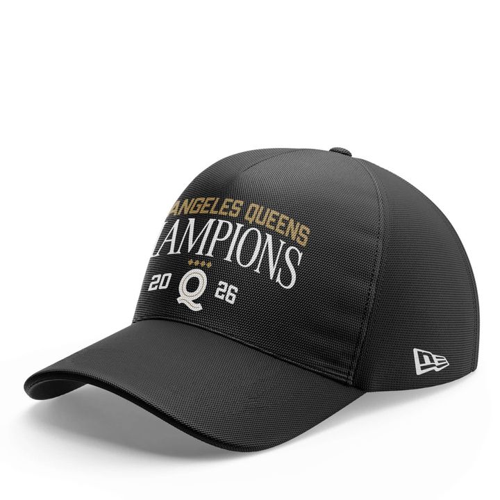 Los Angeles Queens 2026 WPBL Championship Black Hoodie