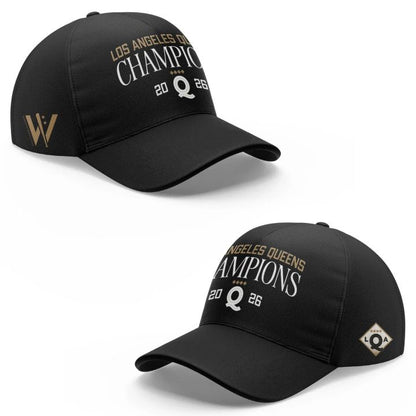 Los Angeles Queens 2026 WPBL Champions Black T-Shirt