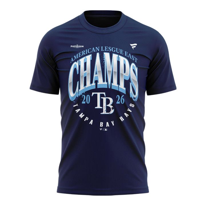 Tampa Bay Rays 2026 AL East Division Champions Navy T-Shirt