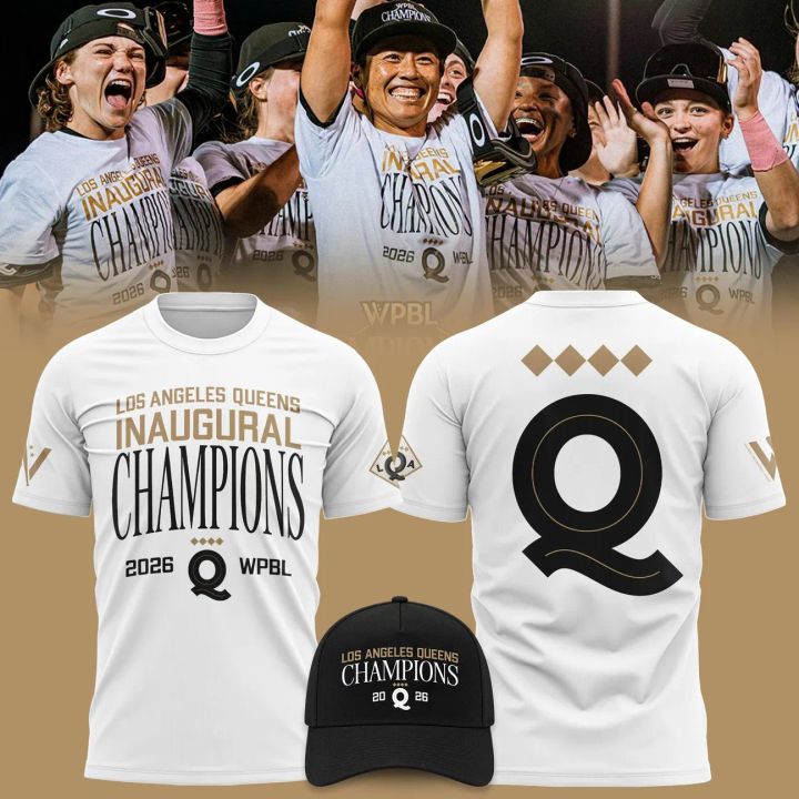 Los Angeles Queens 2026 WPBL Champions Black T-Shirt