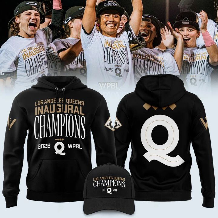 Los Angeles Queens 2026 WPBL Champions Black Hoodie