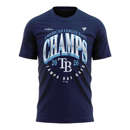 Tampa Bay Rays Navy 2026 AL East Division Champions T-Shirt - Unisex
