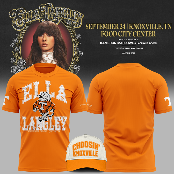 Tennessee Volunteers x Ella Langley-The Dandelion Tour 2026 T-shirt