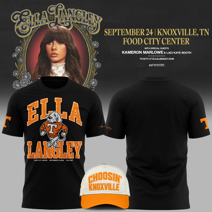 Tennessee Volunteers x Ella Langley-The Dandelion Tour 2026 T-shirt