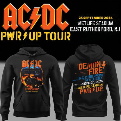 Hoodie AC/DC x New York Giants Event Shirt - POWER UP TOUR 2026 T-Shirt