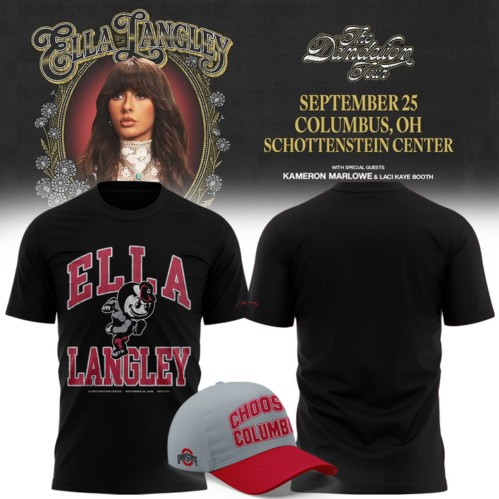 Ohio State Buckeyes x Ella Langley-The Dandelion Tour 2026 T-shirt