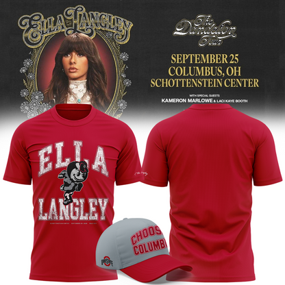 02.Ohio State Buckeyes x Ella Langley-The Dandelion Tour 2026 T-shirt