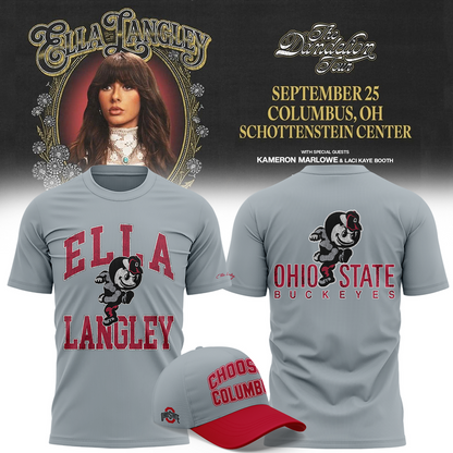 05.Ohio State Buckeyes x Ella Langley-The Dandelion Tour 2026 T-shirt