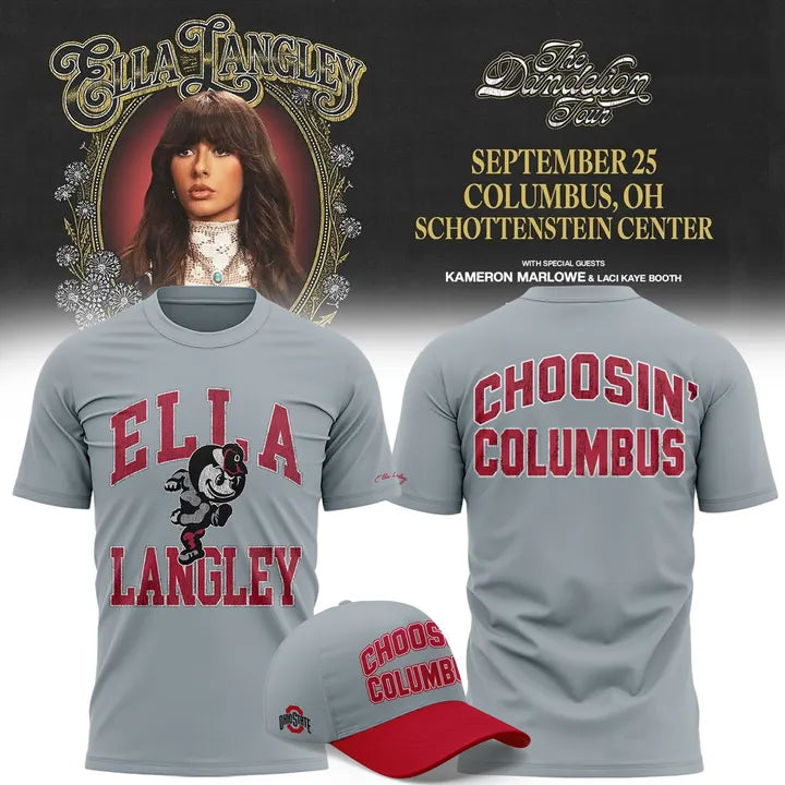 VIP01..Ohio State Buckeyes x Ella Langley-The Dandelion Tour 2026 T-shirt