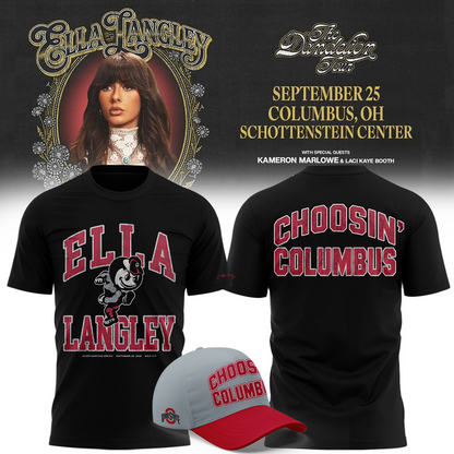 VIP.Ohio State Buckeyes x Ella Langley-The Dandelion Tour 2026 T-shirt