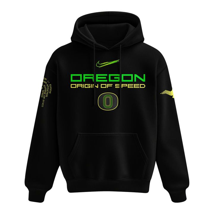 Men's Nike Black Oregon Ducks Origin of Speed Hoodie