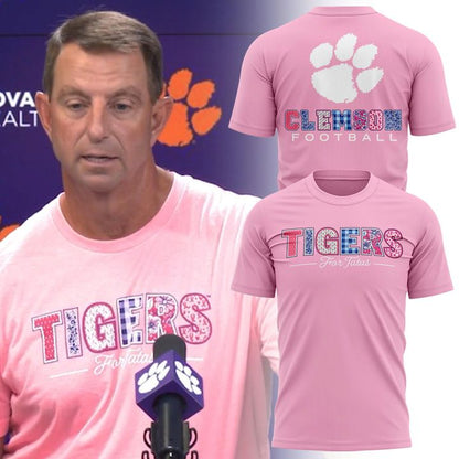 Clemson Football 2026 Breast Cancer Awareness T-shirt
