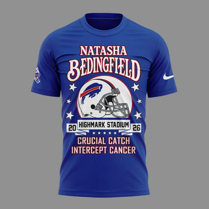 Bills x Natasha Bedingfield - Crucial Catch Intercept Cancer T-Shirt