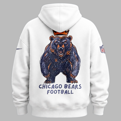Limited Edition Chicago Bears Hoodie Designed By Young Heroes Battling Cancer