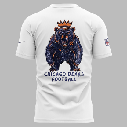 Limited Edition Chicago Bears Tshirt Designed By Young Heroes Battling Cancer
