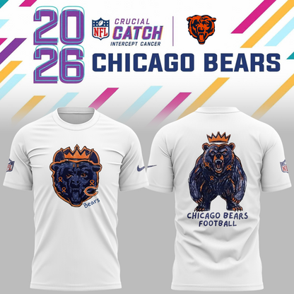 Limited Edition Chicago Bears Tshirt Designed By Young Heroes Battling Cancer