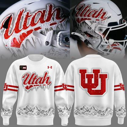 Limited Edition Utah Utes Football White Out Sweatshirt 2026