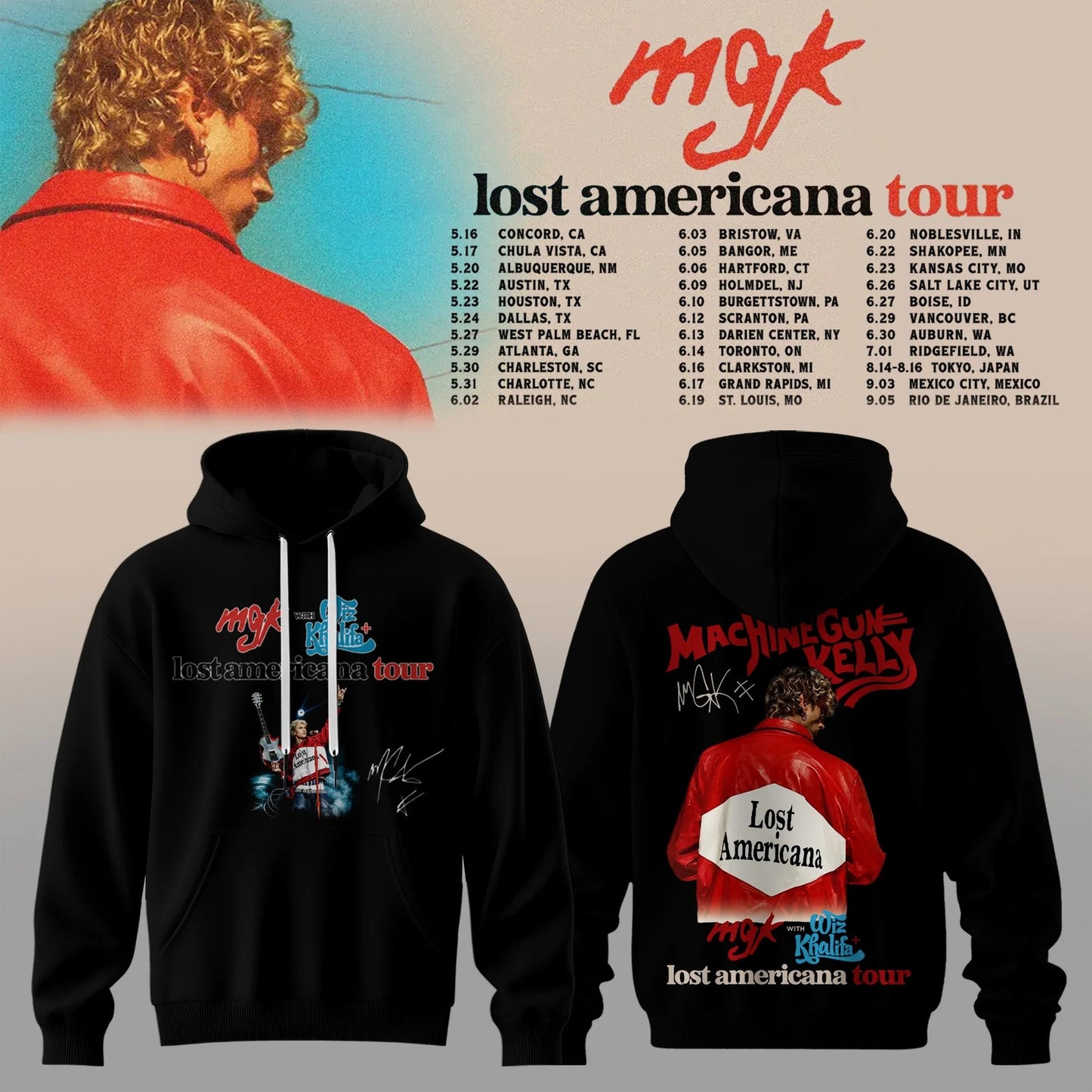 MGK Lost Americana Tour 2026 Limited Edition Hoodie V4