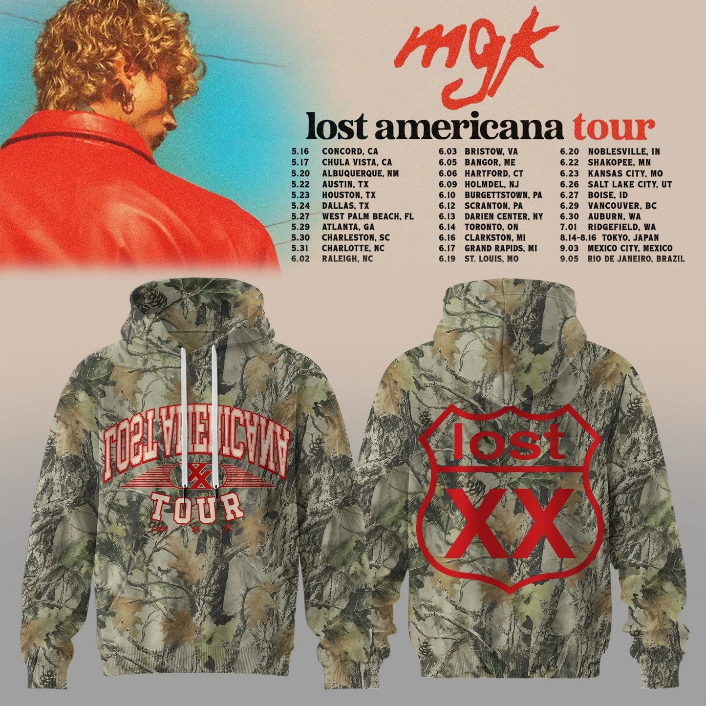 MGK Lost Americana Tour 2026 Limited Edition Hoodie V3