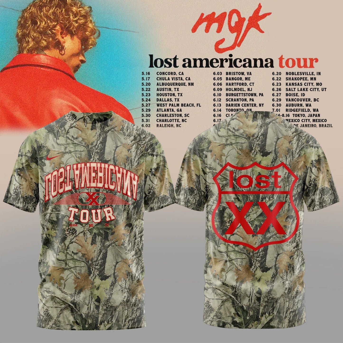 MGK Lost Americana Tour 2026 Limited Edition Tshirt V2