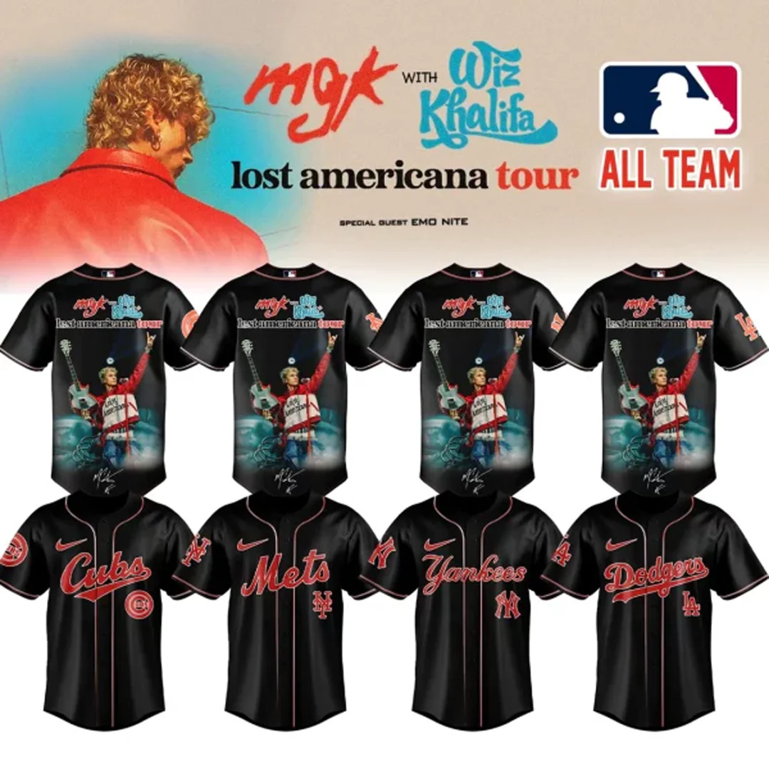 All Team MLB x MGK Lost Americana Tour 2026 Jersey Limited Edition