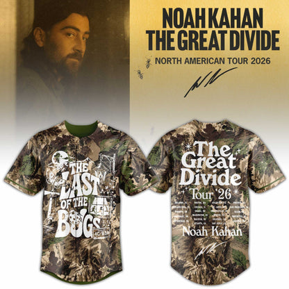The Great Divide Tour Noah Kahan Limited Edition Baseball Jersey V2