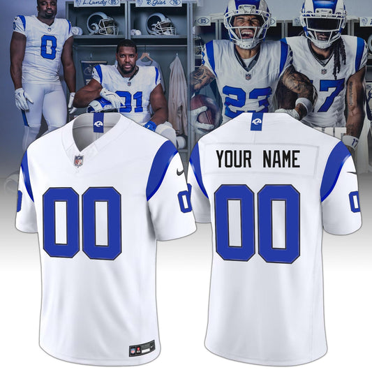 LAR Rams Classic Sol Fearsome White Jersey