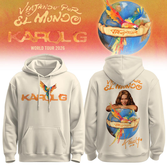 Karol G – Viajando Por El Mundo Tropitour 2026 Limited Edition Hoodie