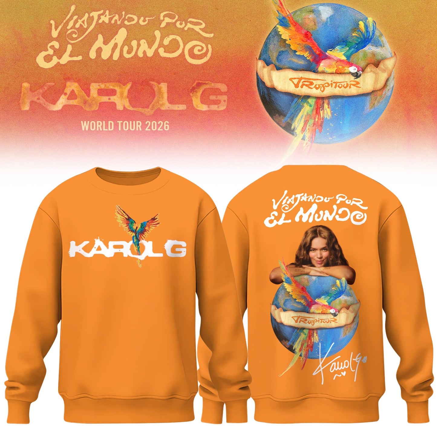 Karol G – Viajando Por El Mundo Tropitour 2026 Limited Edition Sweatshirt