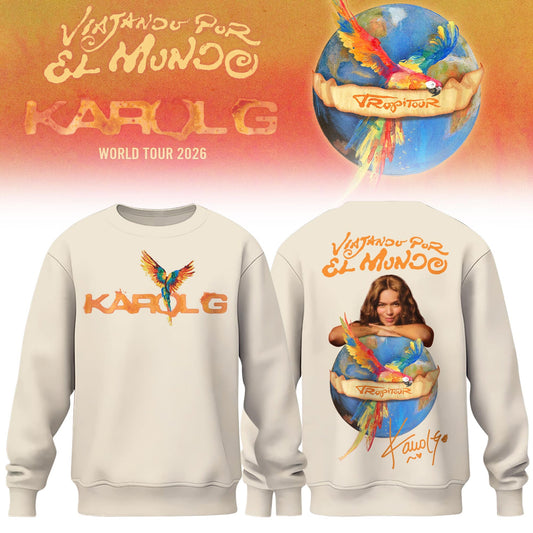 Karol G – Viajando Por El Mundo Tropitour 2026 Limited Edition Sweatshirt