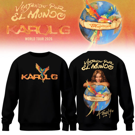 Karol G – Viajando Por El Mundo Tropitour 2026 Limited Edition Sweatshirt