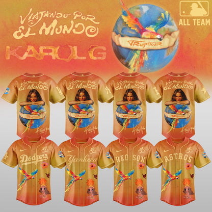 Karol G x MLB – Nos Vamos de Tour JERSEY (All Team) 7