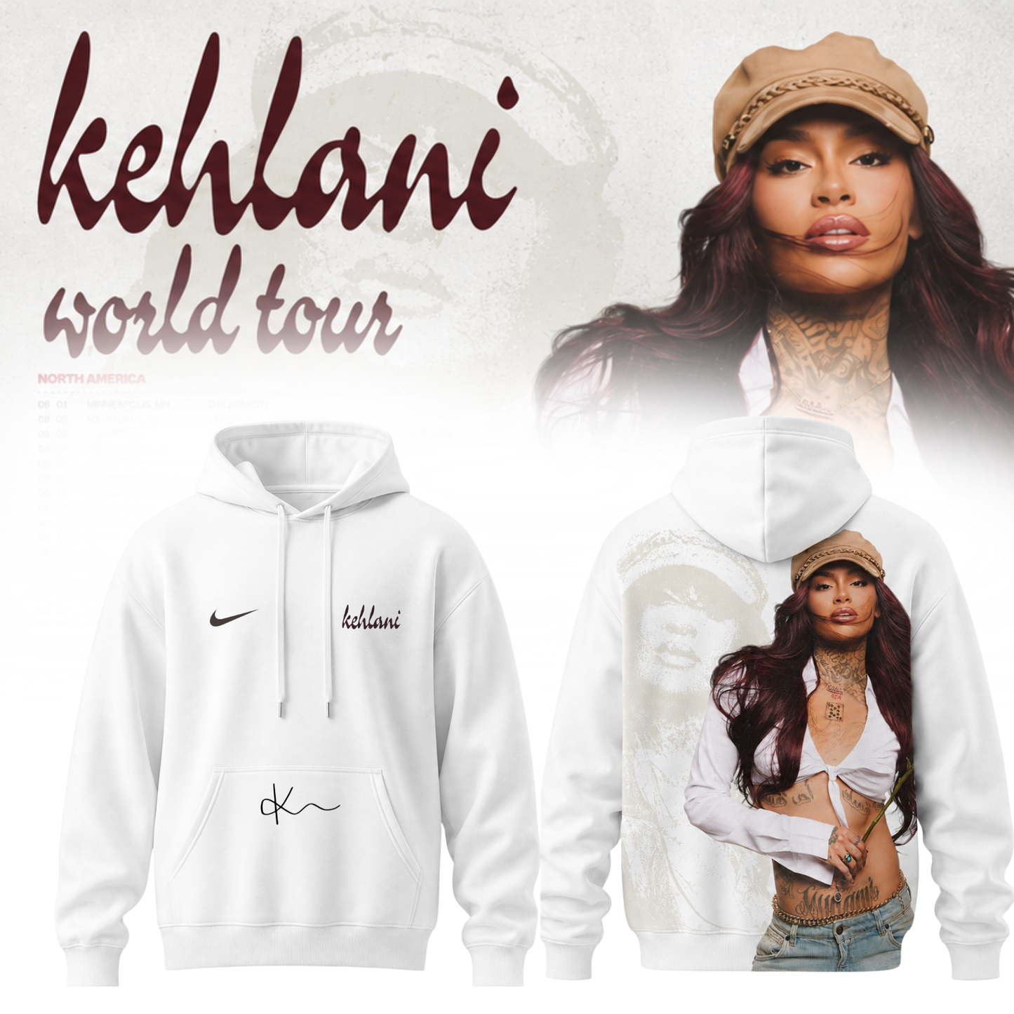 .Kehlani ”Kehlani World Tour ” Hoodie