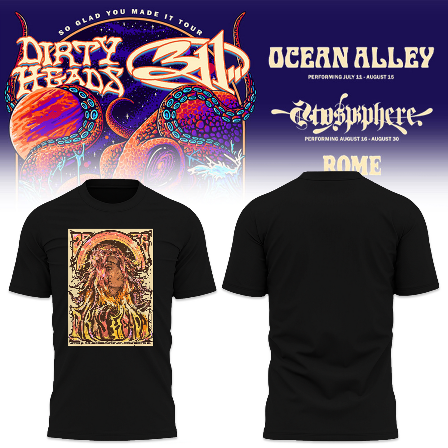 Limited Edition 311 So Glad You Made It Tour Shirt