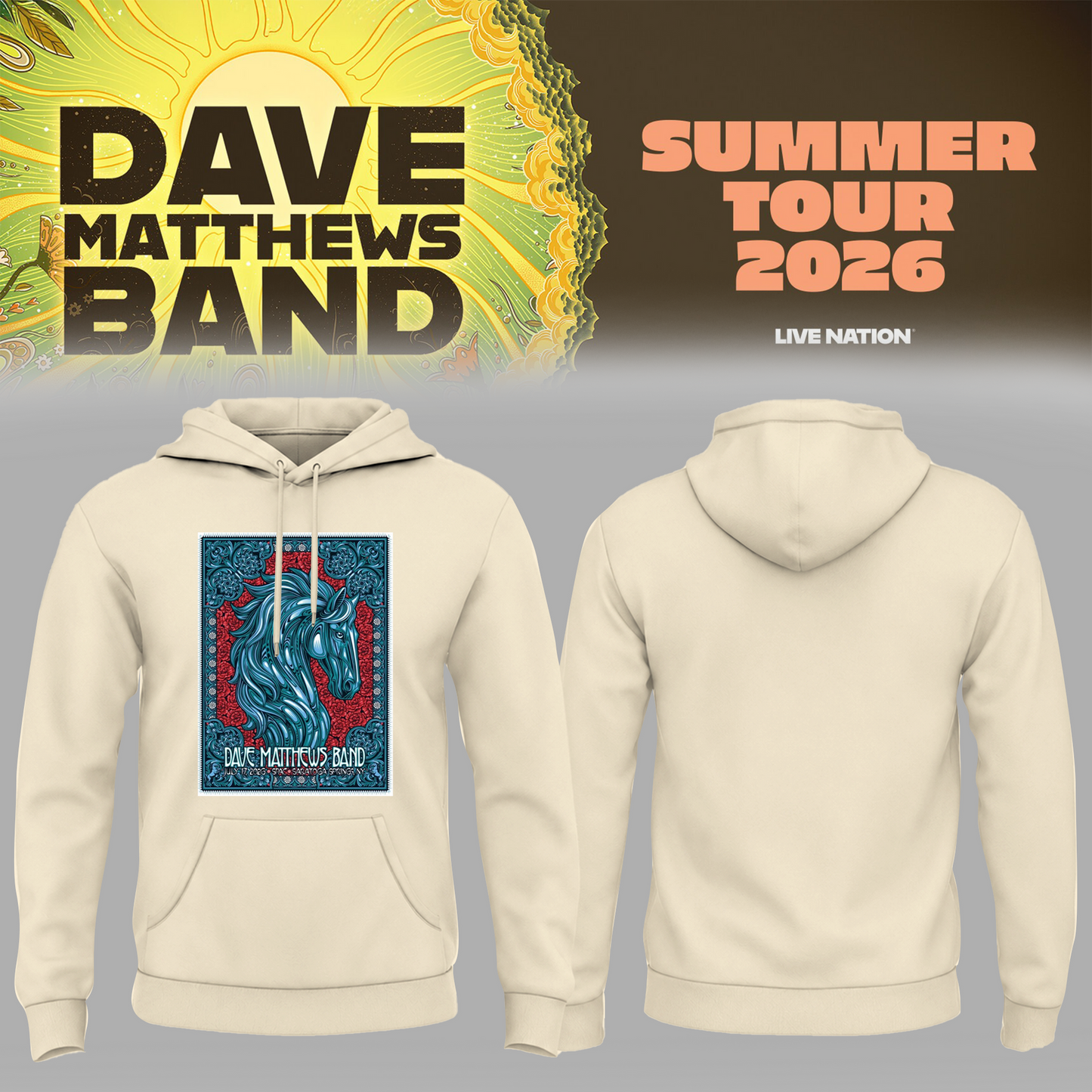 Limited Edition Summer Tour 2026 At Saratoga Springs,NY Hoodie
