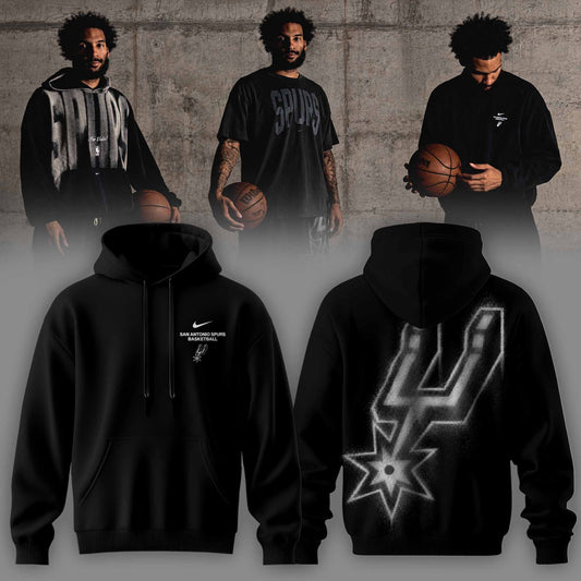 . San Antonio Spurs Apparel 3D All-Over Print Graphic Hoodie V3