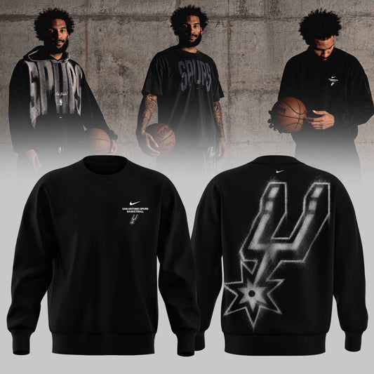 . San Antonio Spurs Apparel 3D All-Over Print Graphic Sweatshirt V3