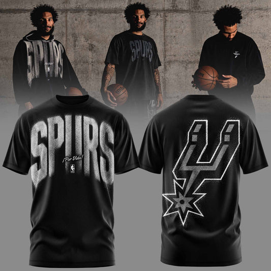 . San Antonio Spurs Apparel 3D All-Over Print Graphic T-Shirt V1