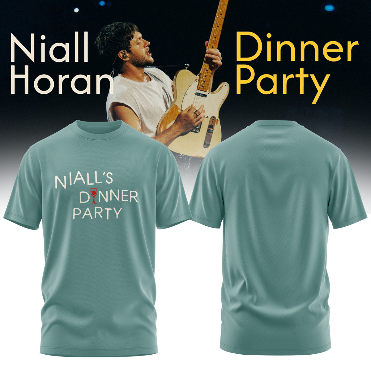 . Niall Horan Dinner Party Tour 3D All-Over Print Graphic T-Shirt V3