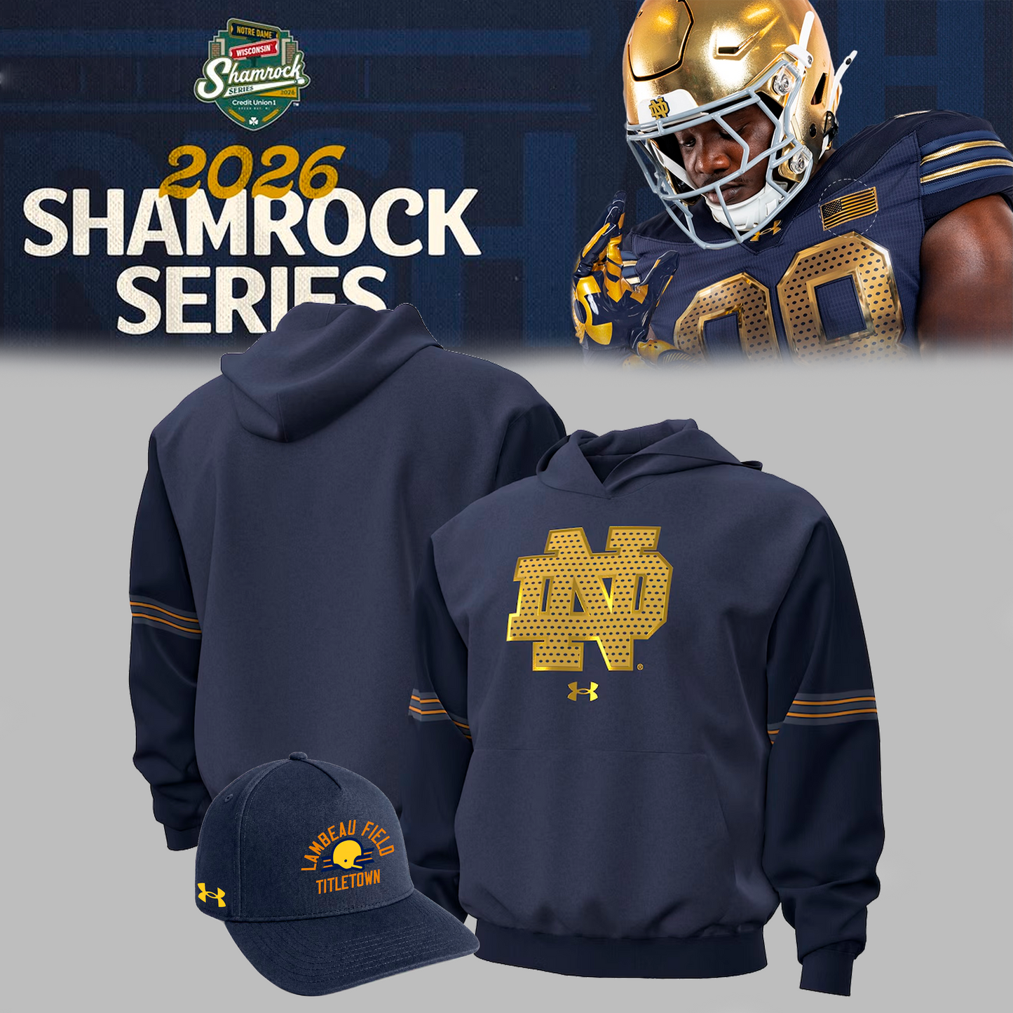Notre Dame Fighting Irish 2026 Shamrock Series - Hoodie