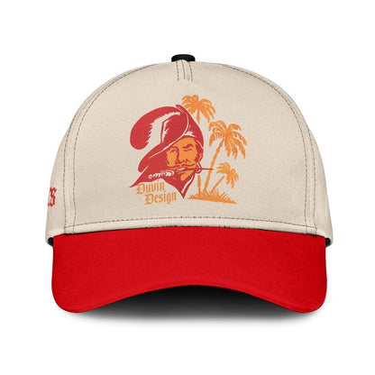 Men's Tampa Bay Buccaneers Duvin Designs Co. Cream Cabana Button-Up Shirt