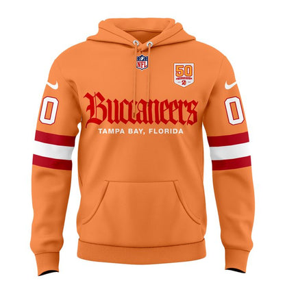 Men's Creamsicle Tampa Bay Buccaneers 50th Season Essential Hoodie