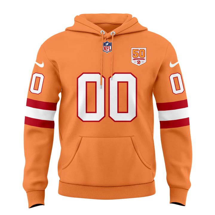 Men's Creamsicle Tampa Bay Buccaneers 50th Season Essential Hoodie I