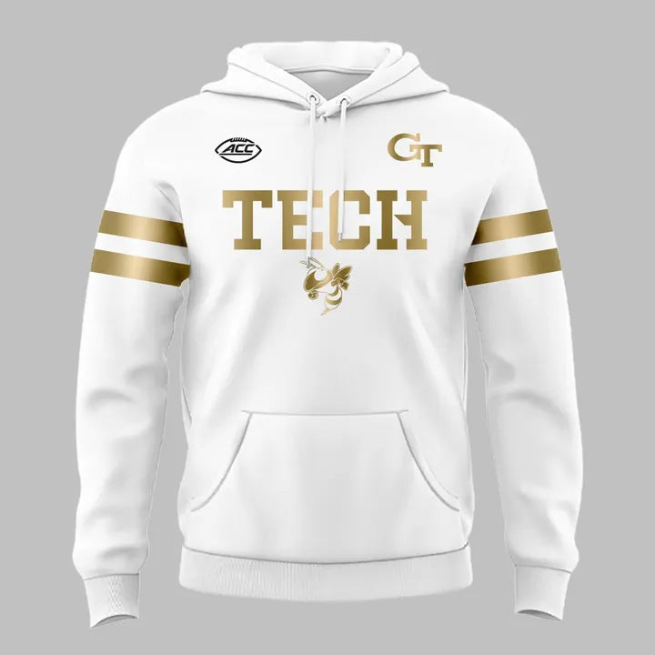 Special 2025 White Uniform Georgia Tech Football Hoodie