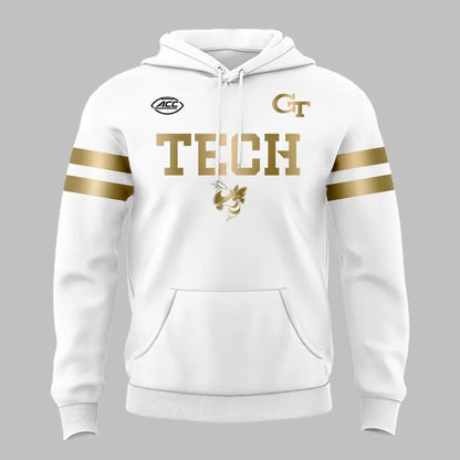 Special 2025 White Uniform Georgia Tech Football Hoodie