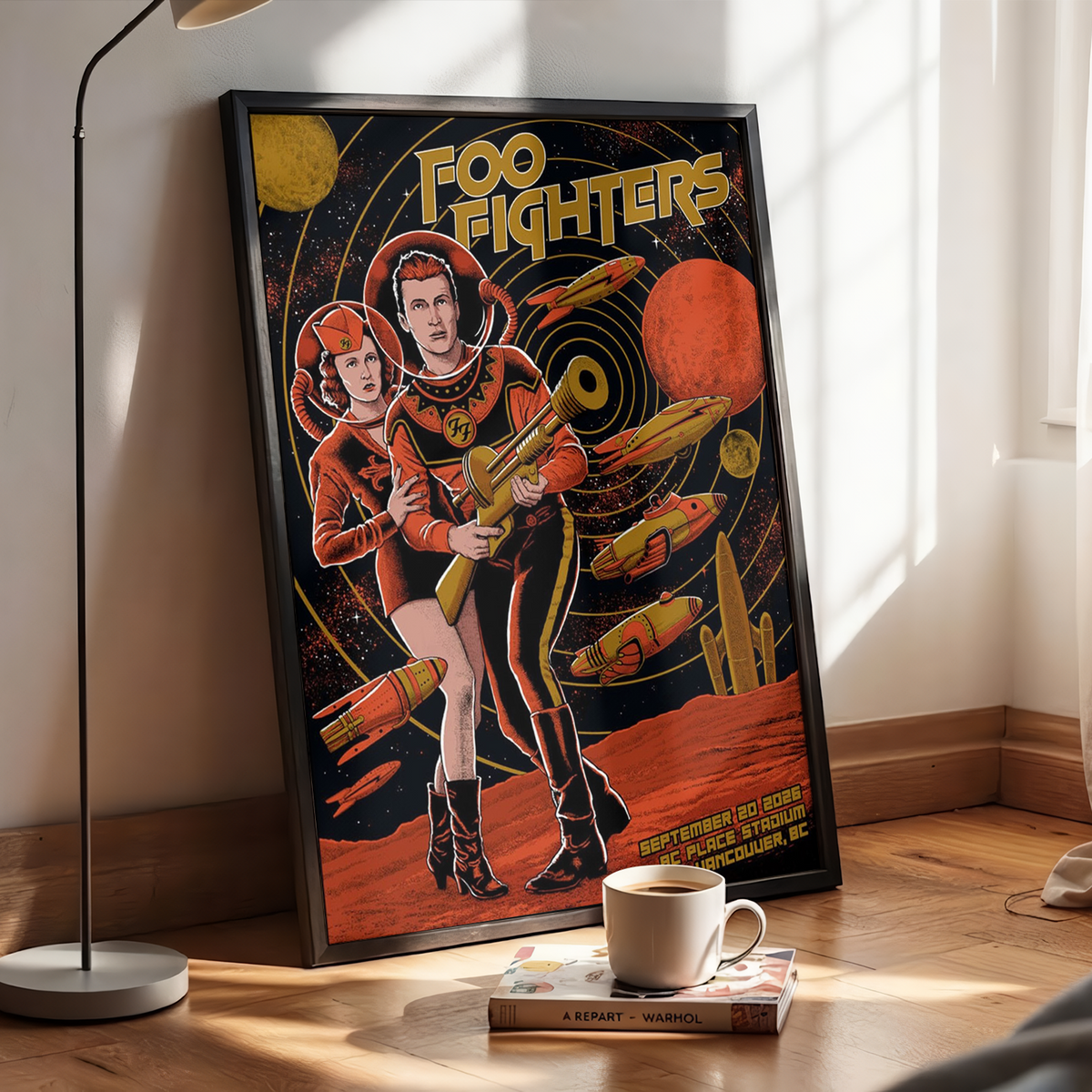 Foo Fighters Vancouver BC 2026 Event Poster Live At BC Place Stadium On September 20 2026 Poster