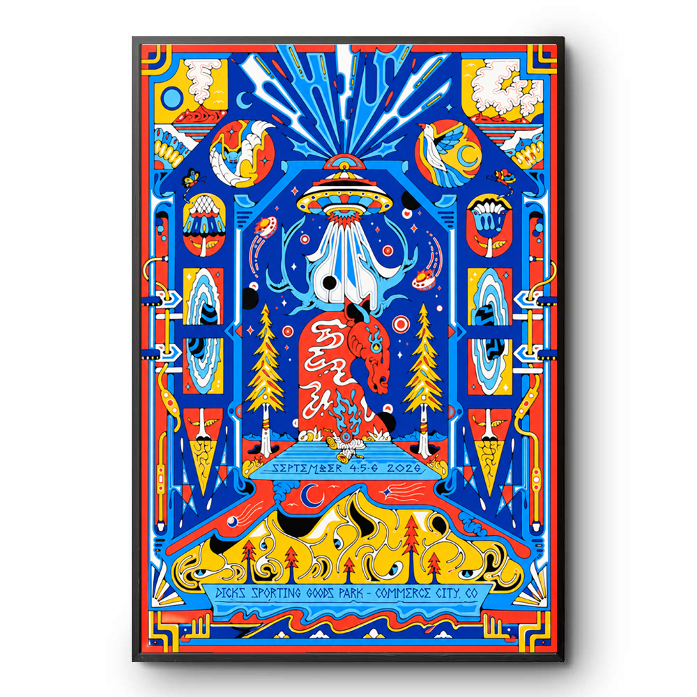 Phish Commerce City CO 2026 Event Tee On Sept 4 5 6 2026 Poster
